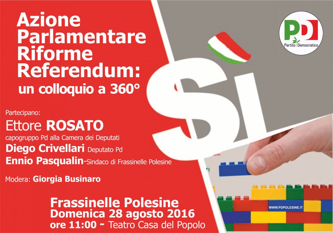 Frassinelle Polesine iniziativa con Ettore Rosato - Partito Democratico ...